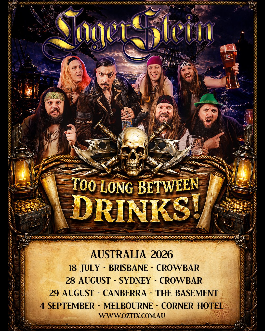 Lagerstein Too Long Between Drinks Australian Tour 2026