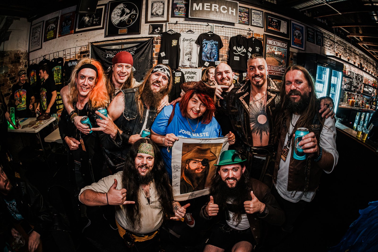 Lagerstein meeting fans at Crowbar
