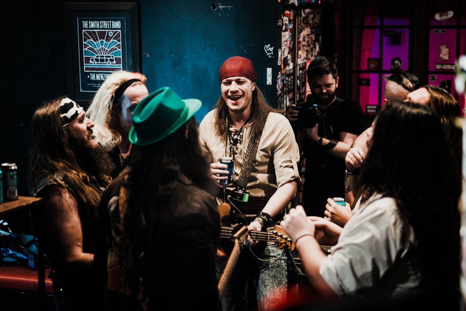 Lagerstein with fans at Crowbar